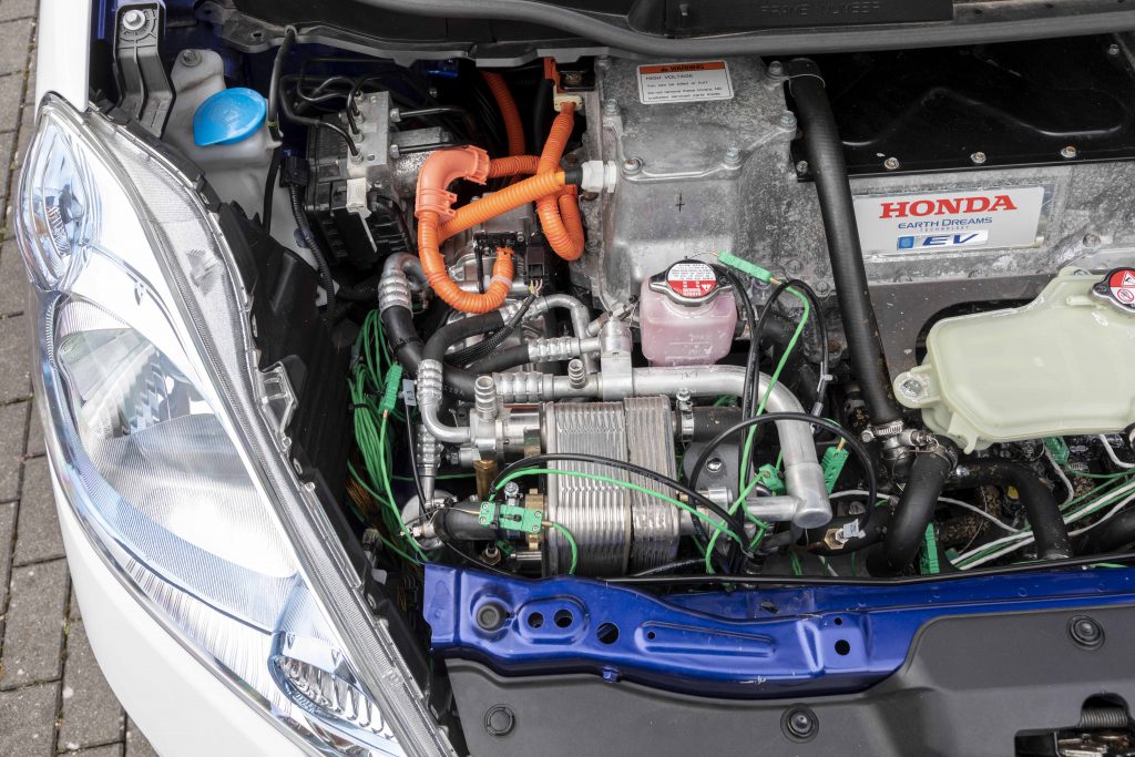 Section of the new HVAC system integrated in the QUIET demonstrator car.